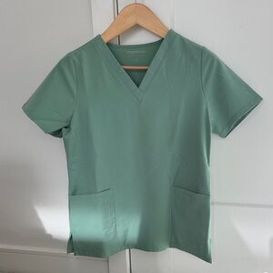 Women's Mandala Green Scrub Set